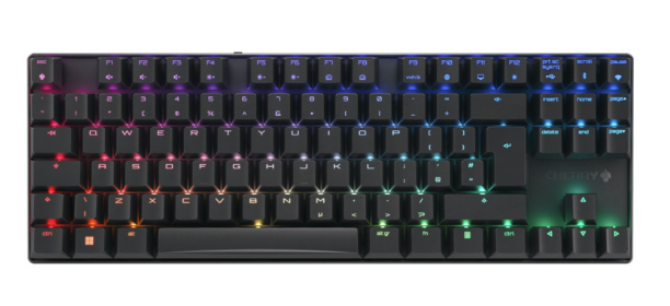 CHERRY MX 8.2 TKL WIRELESS keyboard Gaming USB + RF Wireless + Bluetooth QWERTY Nordic Black
