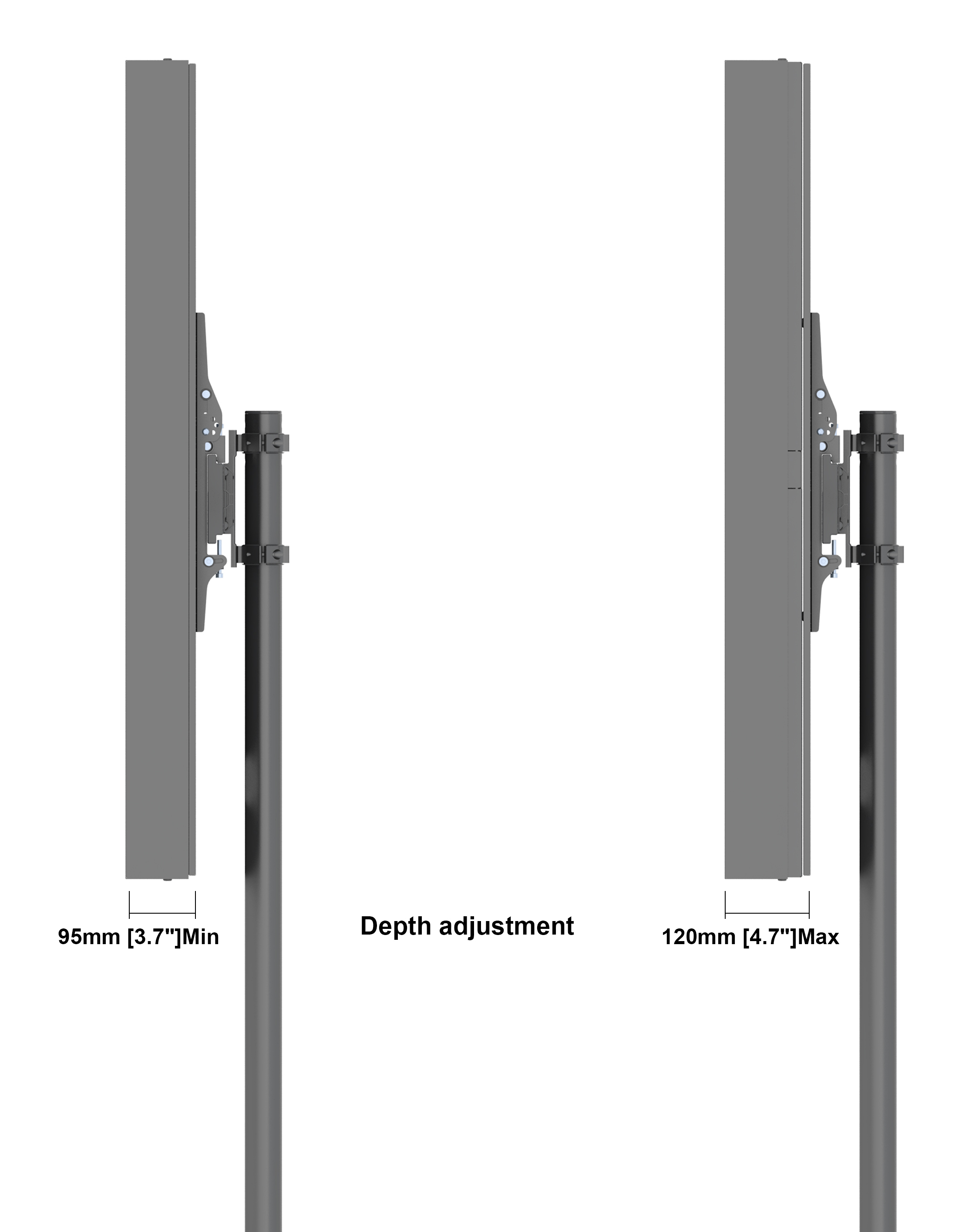 صورة حامل أرضي أحادي القطب Multibrackets M Pro Series 46 بوصة