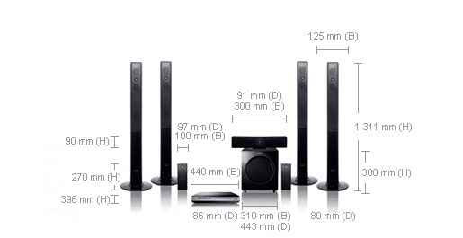 Samsung HT-BD2E Home Theatre System 5.1 – image 2
