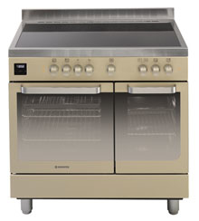 Hoover HVD9395IV Freestanding cooker Ceramic hob Ivory