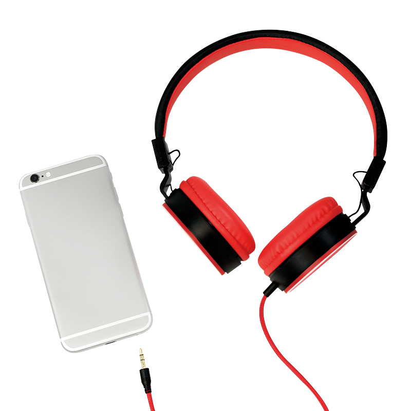 LogiLink HS0049RD headphones/headset Wired Head-band Music Black, Red – image 5