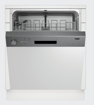 Beko DSN04210X dishwasher Semi built-in 12 place settings – image 2