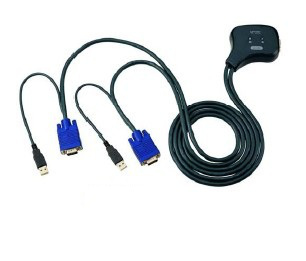 LogiLink OC12U KVM switch Black