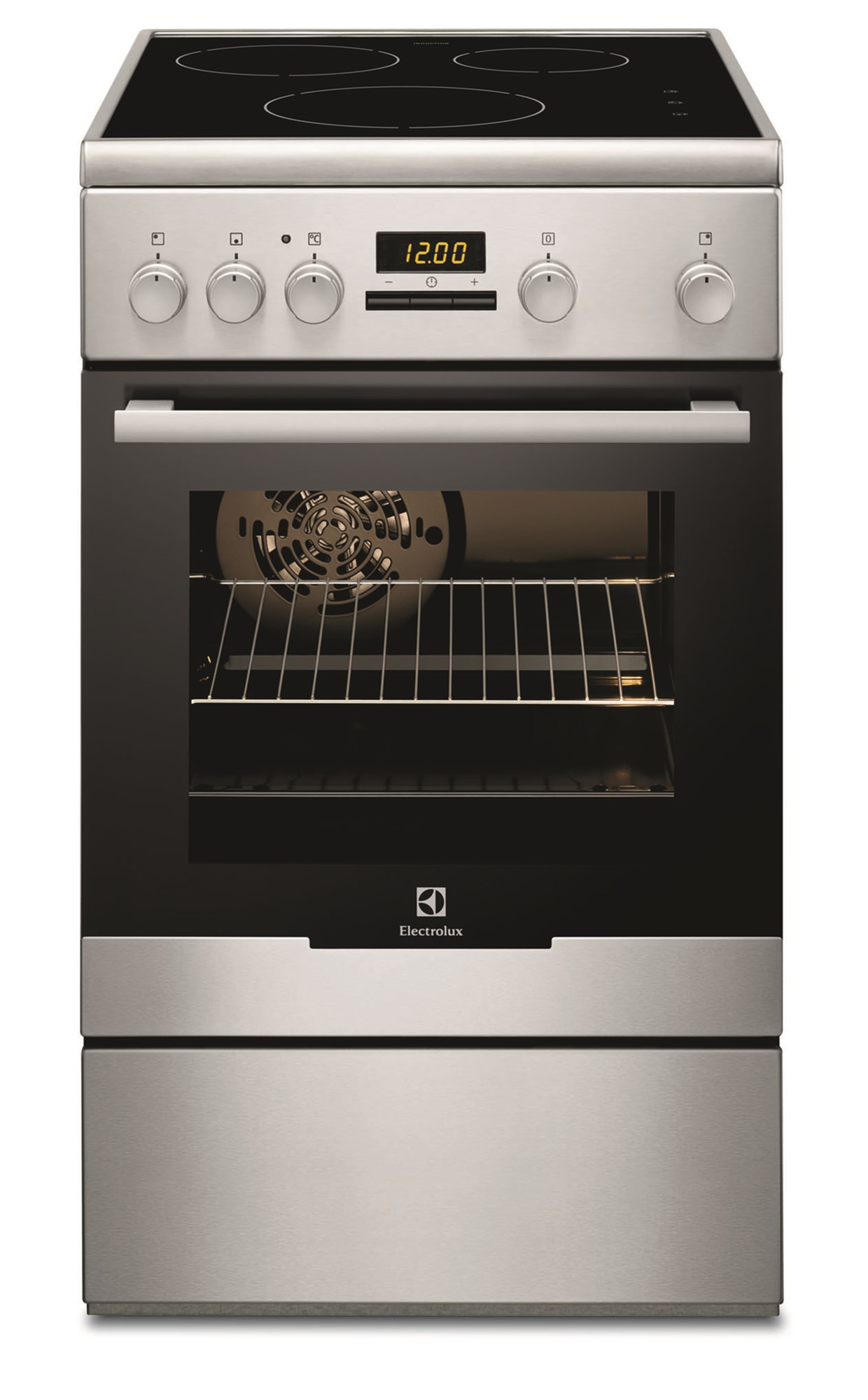 Electrolux EKI54551OX Freestanding cooker Electric Zone induction hob Stainless steel