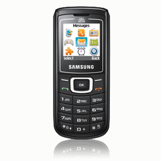 Samsung E1107 3.86 cm (1.52") 77 g Black