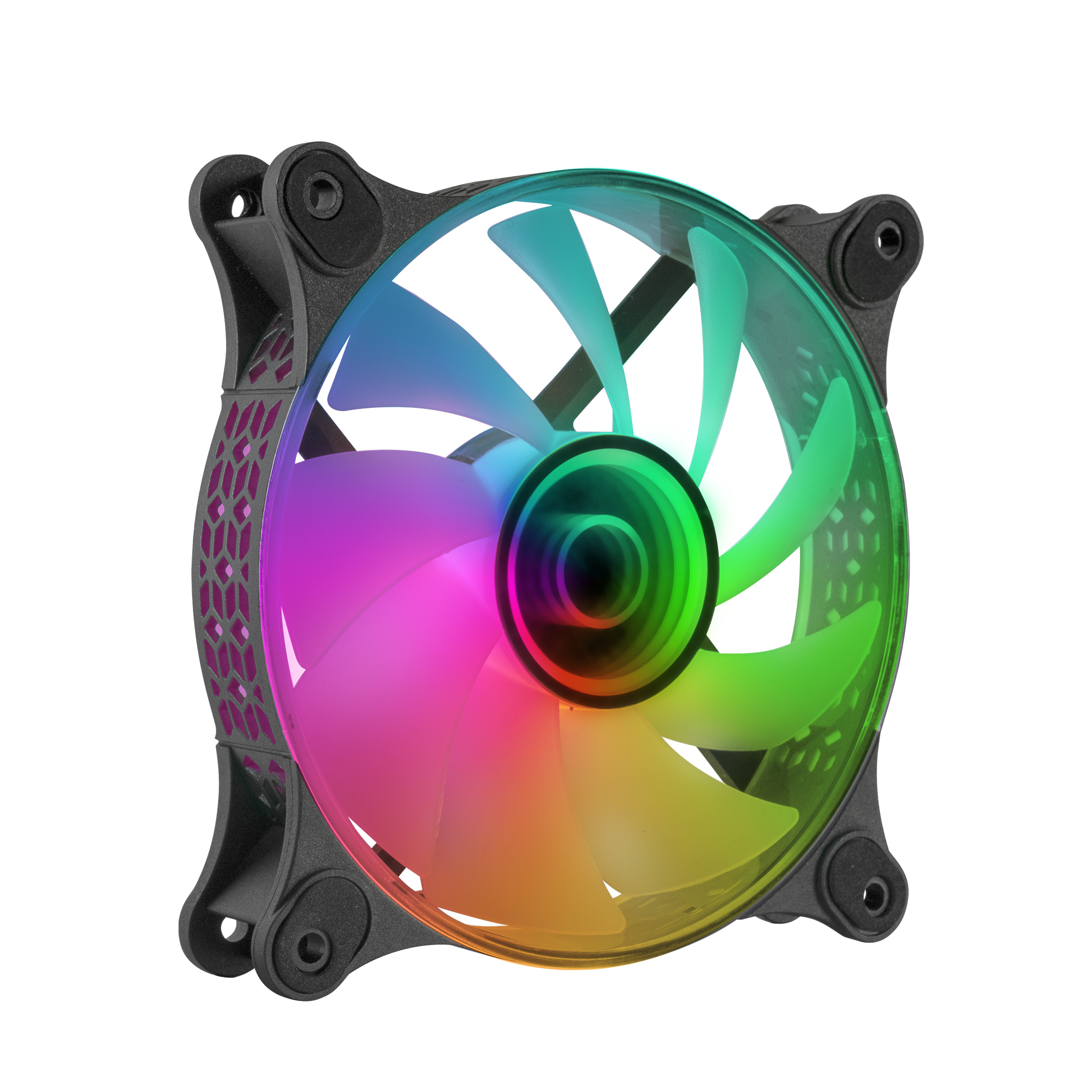 Mars Gaming MF-3D Black ARGB Fan 360° – image 1
