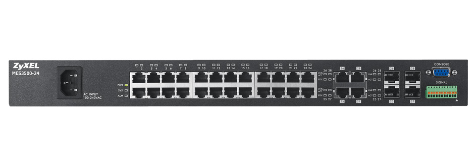Zyxel MES3500-24 Managed L2 Fast Ethernet (10/100) Black – image 3