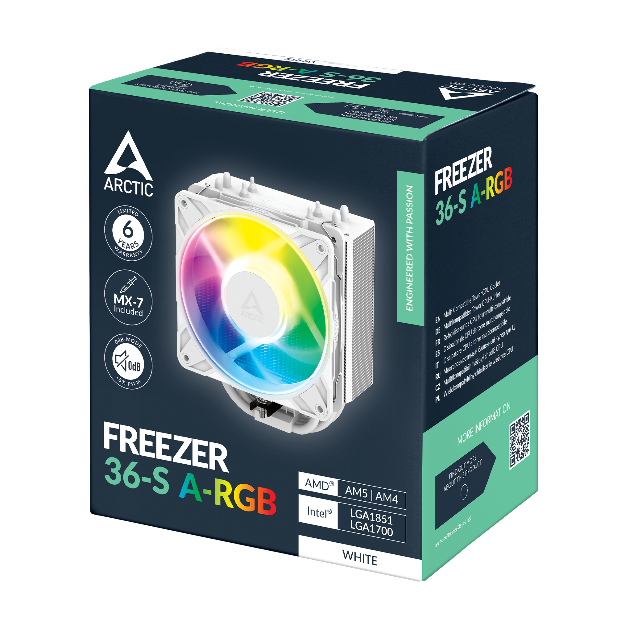 ARCTIC Kühler Freezer 36-S A-RGB (White) CPU-Kühler