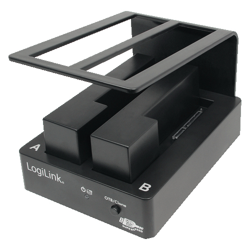 LogiLink QP0010 laptop dock/port replicator Black – image 1