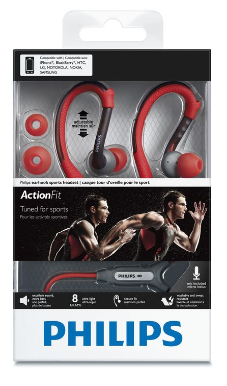 Philips SHQ3205/28 headphones/headset Wired Ear-hook Sports Grey, Orange – image 2