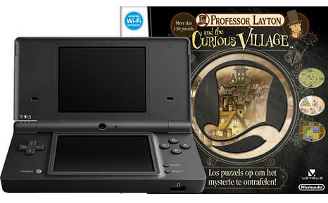 Nintendo DS Lite + Professor Layton and the Curious Village – image 2