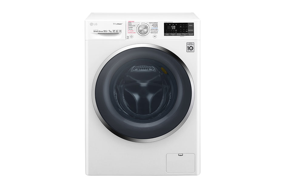 LG F104J8JH2W washer dryer Freestanding Front-load Black, Chrome, White – image 1