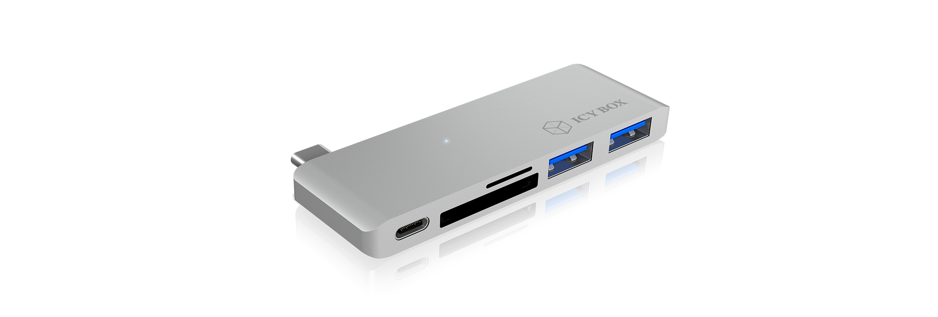 ICY BOX IB-DK4035-C USB 3.2 Gen 1 (3.1 Gen 1) Type-C Silver – image 1