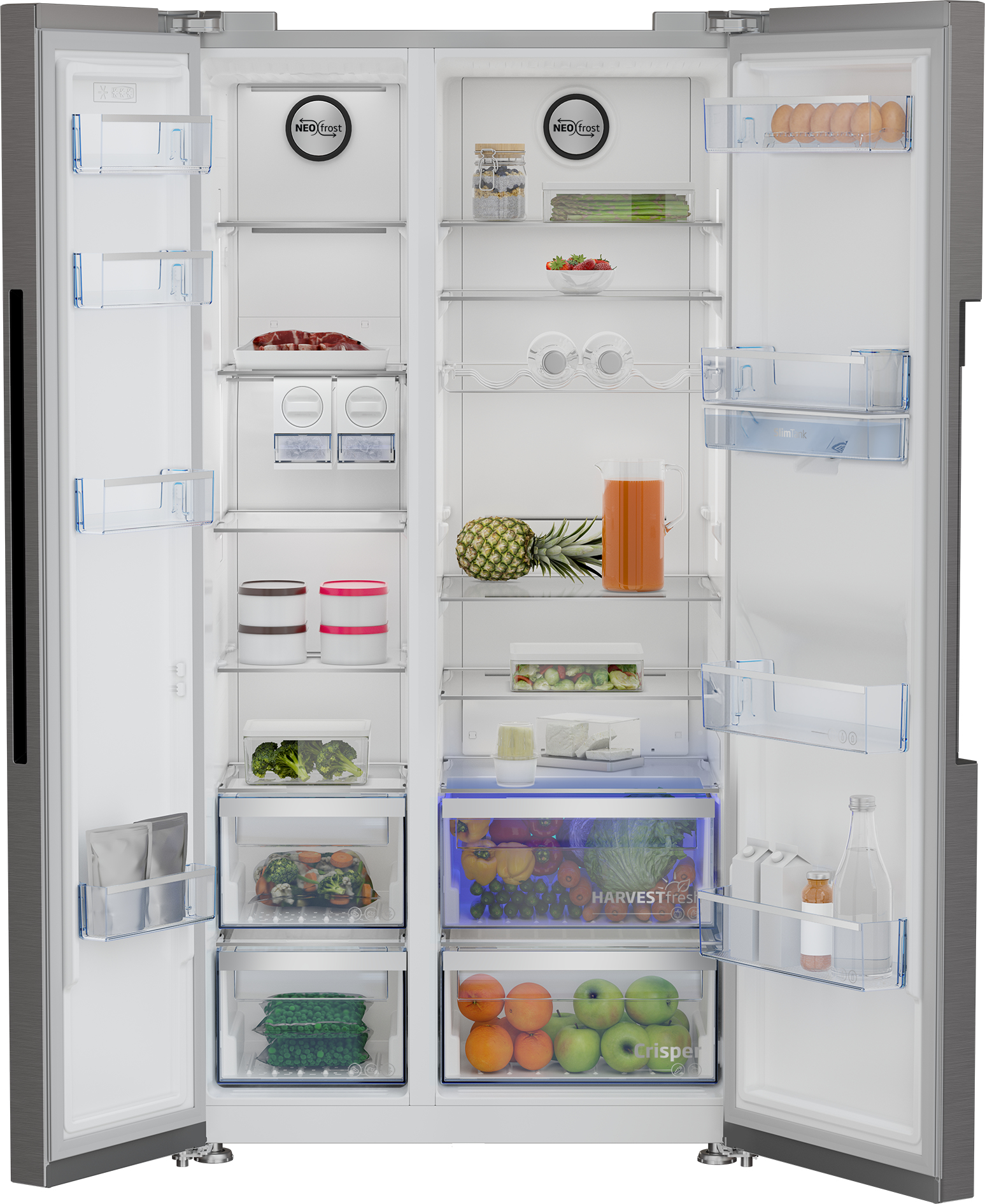 Beko GN163241XBN side-by-side refrigerator Freestanding – image 4