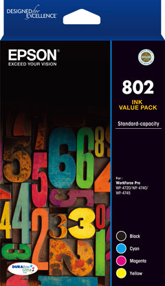 Epson 802 ink cartridge 4 pc(s) Original Standard Yield Black, Cyan, Magenta, Yellow
