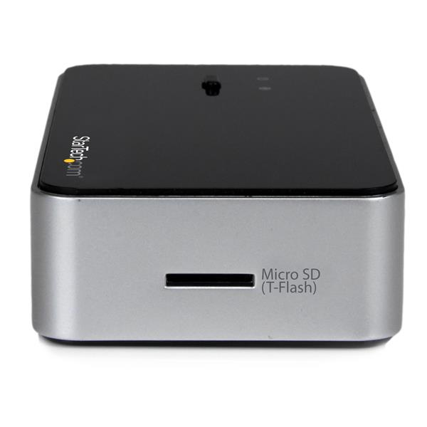 StarTech.com USB 3.0 Multi Media Flash Memory Card Reader with 2-Port USB 3.0 Hub & USB Fast Charge Port – image 3