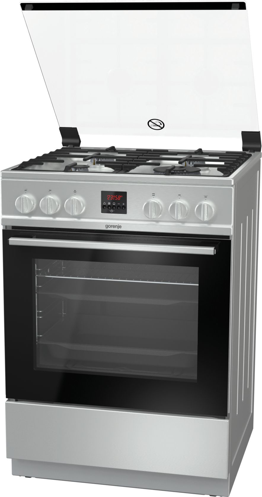 Gorenje GI6320XA cooker Freestanding cooker Gas Black, Stainless steel – image 6