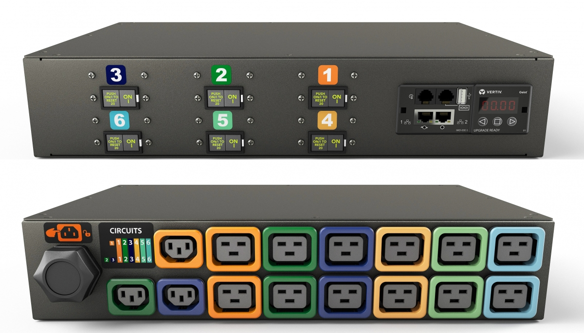 Vertiv MN03EDR1-15P3B8-5CS15A0H10-S power distribution unit (PDU) 15 AC outlet(s) 0U Black