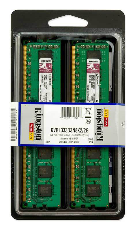 Kingston Technology ValueRAM KVR1333D3N8K2/2G memory module – image 2