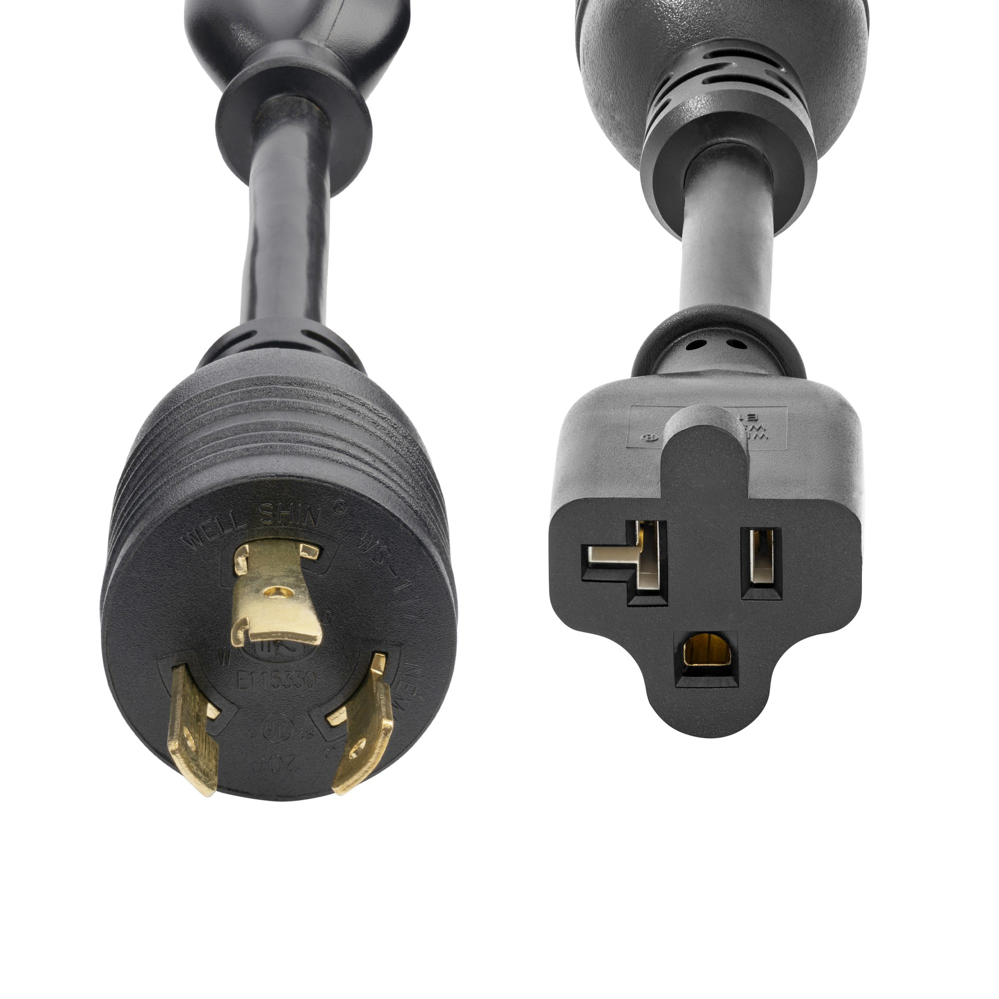 Resim StarTech.com K31D-2U00-POWER-CORD 0.15m Siyah Güç Kablosu