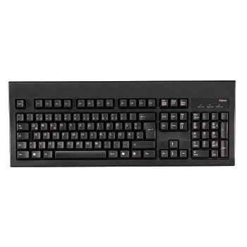 Hama 00053846 keyboard USB + PS/2 Black