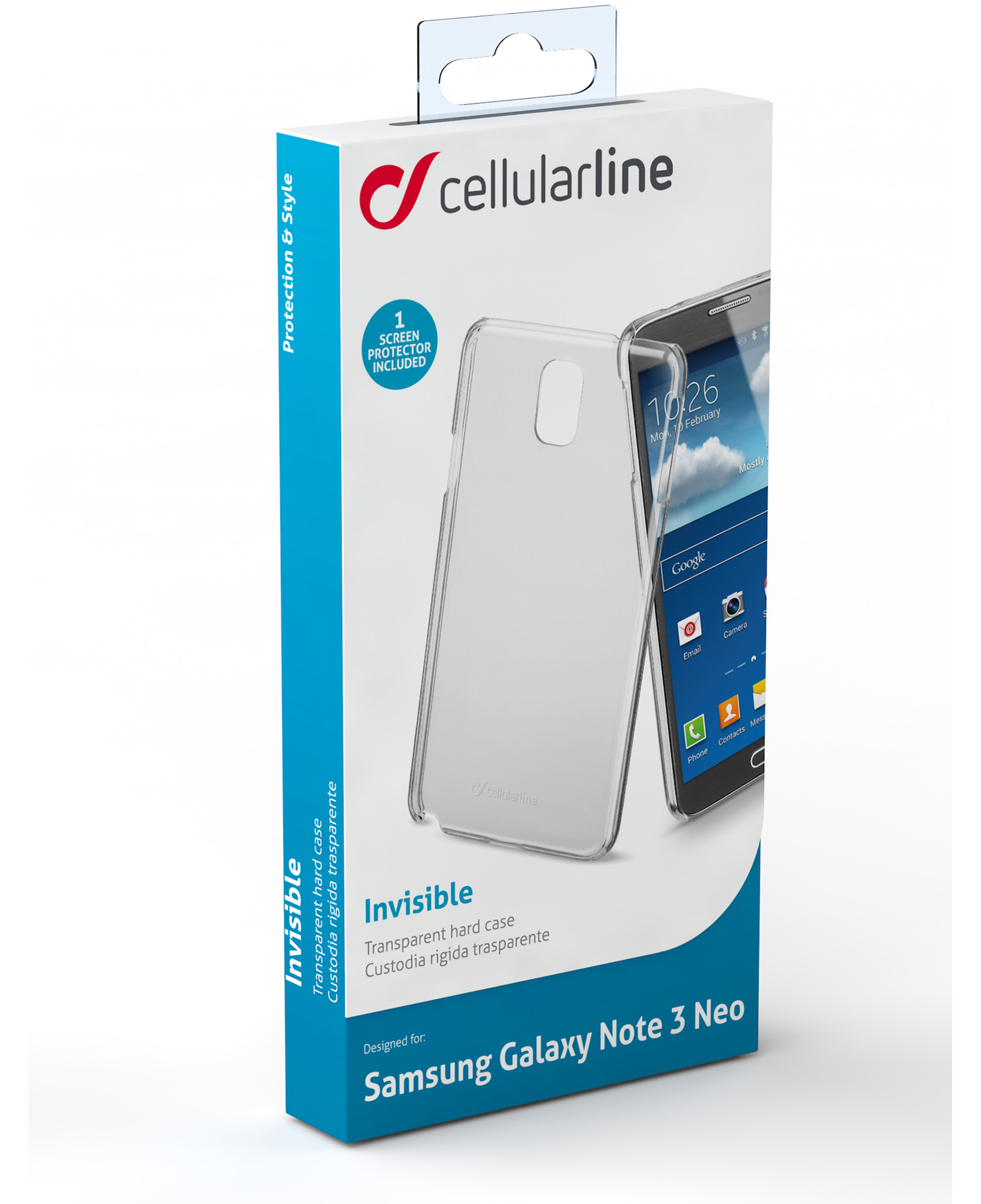 Cellularline Invisible Galaxy Note 3 Neo- Transparent – image 2