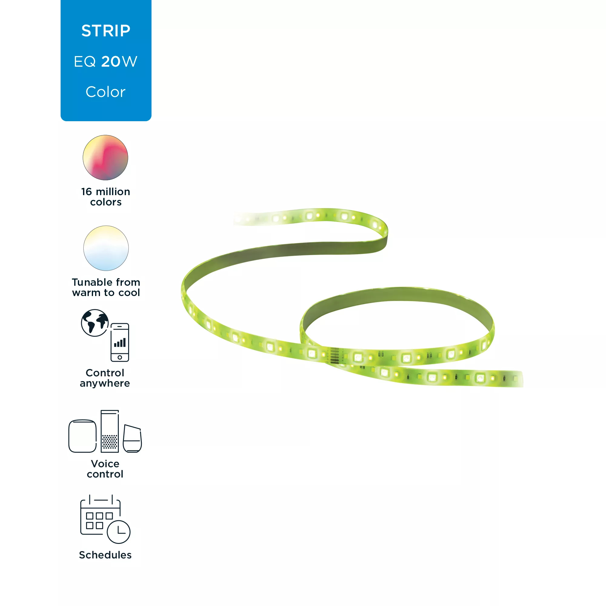 WiZ 046677603533 smart lighting Smart strip light Wi-Fi/Bluetooth – image 3