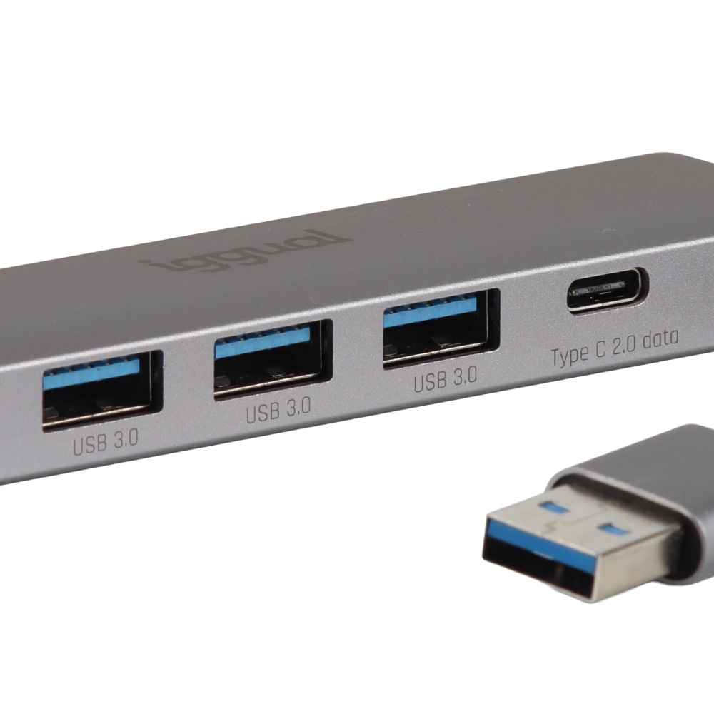 iggual IGG320778 laptop dock/port replicator Wired USB 3.2 Gen 1 (3.1 Gen 1) Type-A Grey – image 7