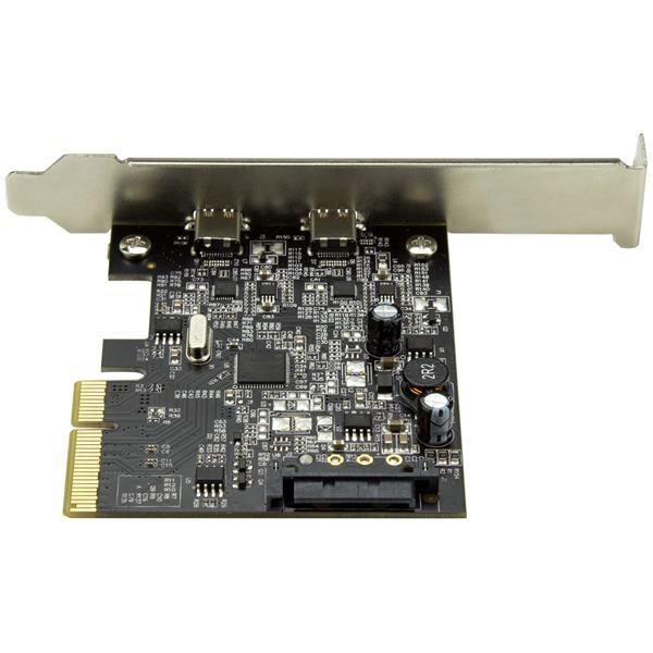 StarTech.com Discontinued and replaced by PEXUSB312C3 - Dual Port USB-C Card - 2x USB-C - USB 3.1 PCI-e Card with SATA - USB 3.1 Expansion Card - PCI Express US – image 3