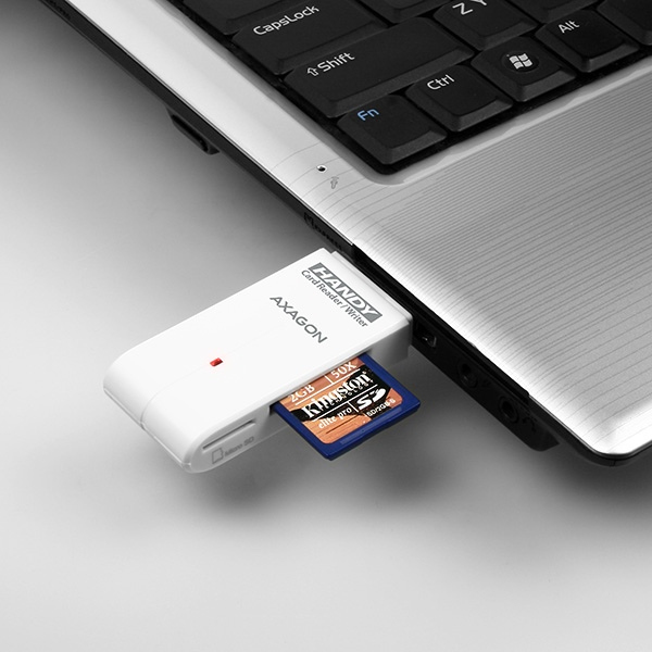 Axagon CRE-D4 card reader USB 2.0 White – image 9