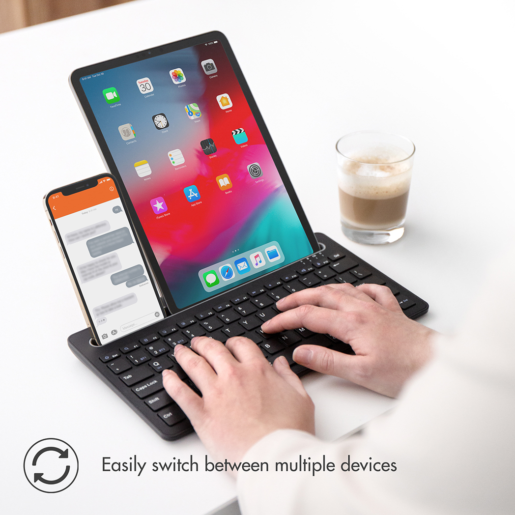 Accezz SH00045448 mobile device keyboard QWERTY Bluetooth Black – image 7