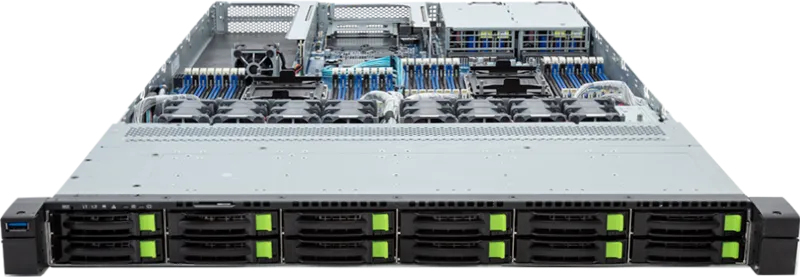 GIGABYTE R183-SF1-AAJ1 Intel C741 LGA 4677 (Socket E) Rack (1U) Black, Steel – image 2