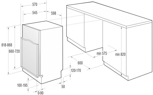 Gorenje GV64325XV Fully built-in 13 place settings – image 2