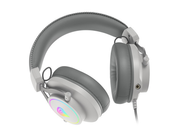 GENESIS NSG-1870 headphones/headset Wired Head-band Gaming USB Type-A Grey, White – image 6