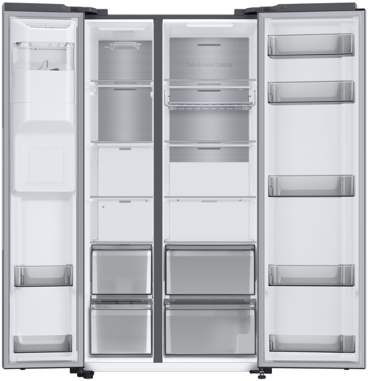 Samsung RS68A8841S9 side-by-side refrigerator Freestanding – image 2