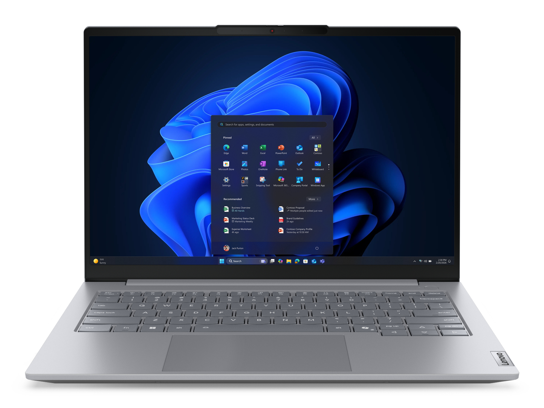 Portátil - Lenovo ThinkBook 14 G9 AHP Profesional, 14" WUXGA, AMD Ryzen™ 7 250, 32GB RAM, 512GB SSD, Radeon™ 780M, Windows 11 Pro, Gris - imagen 2