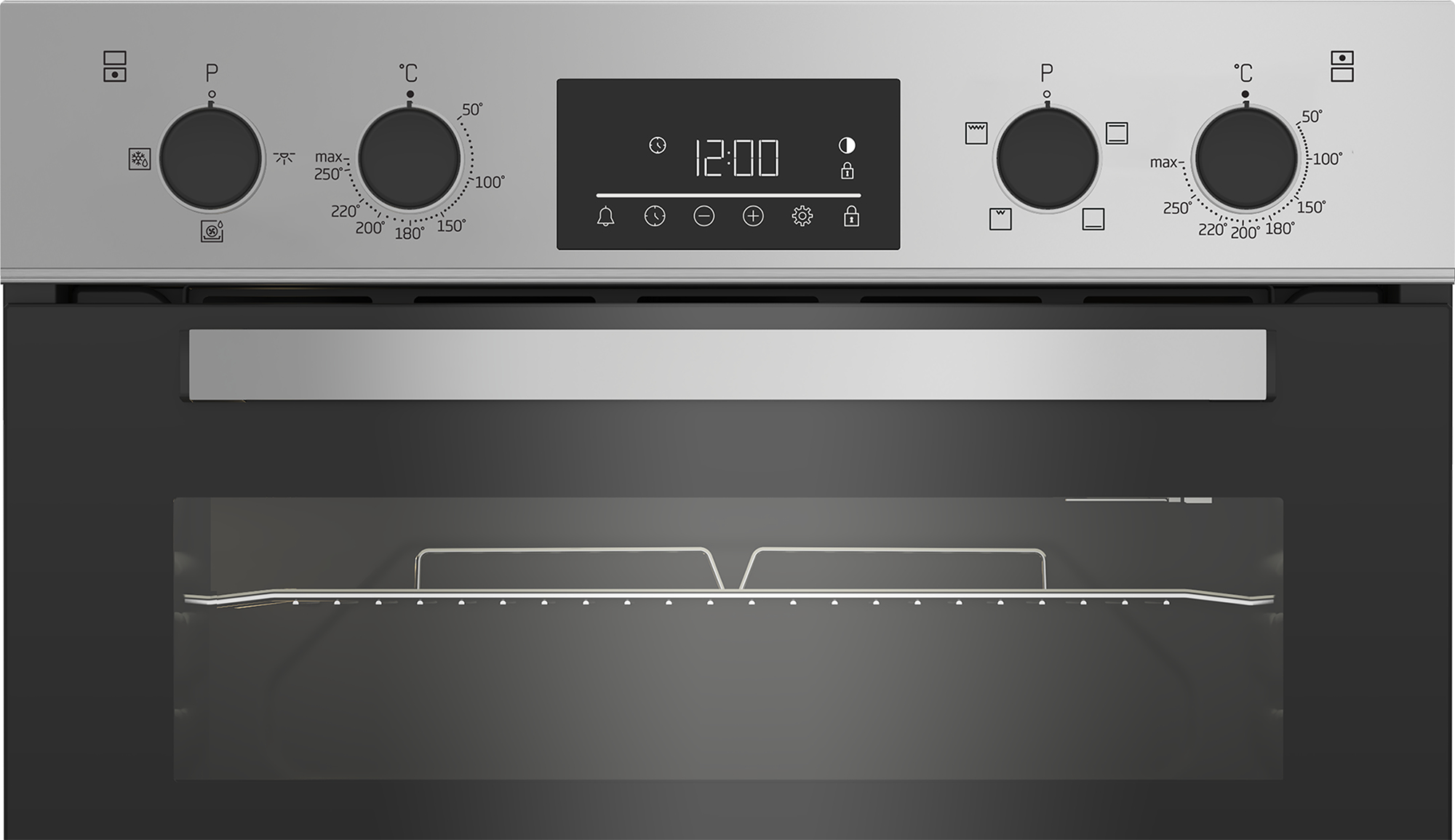 Beko BBXDF22300S 90cm Built-In Double Fan Oven with Touch Control LED Timer – image 3