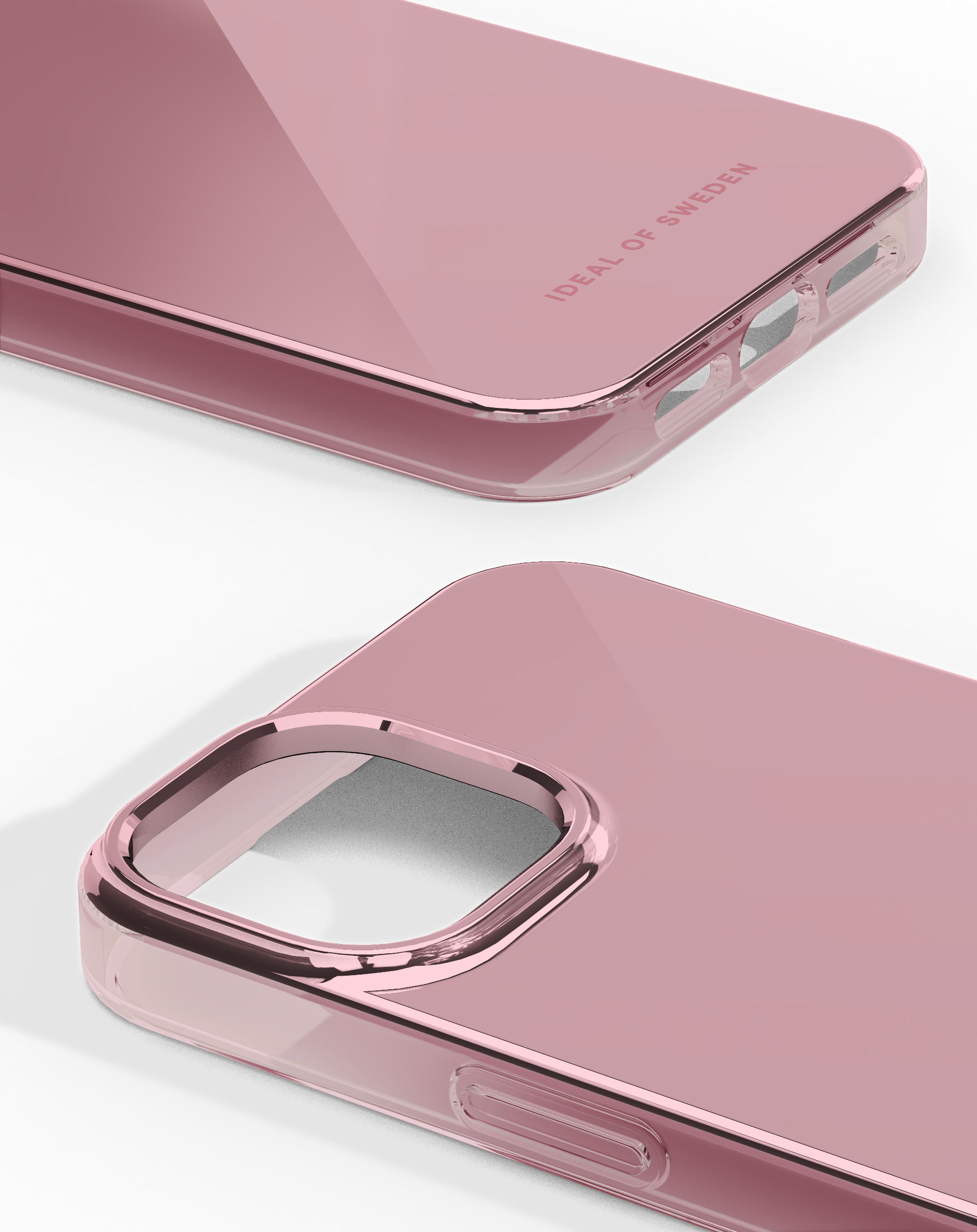 iDeal of Sweden Mirror Case iPhone 13 / 14 / 15 / 16e Mirror Rose Pink