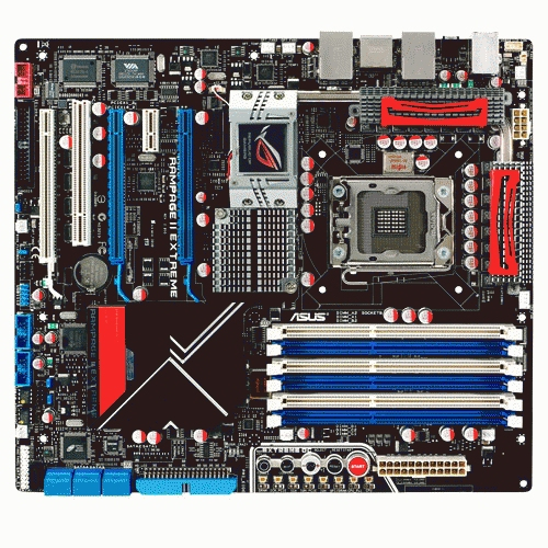 ASUS RAMPAGEII/GENE motherboard Socket B (LGA 1366) ATX – image 2