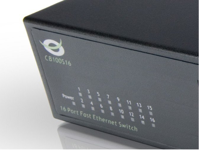 Conceptronic 16 port 10/100 Mbps Rackmountable 11" Switch – image 4