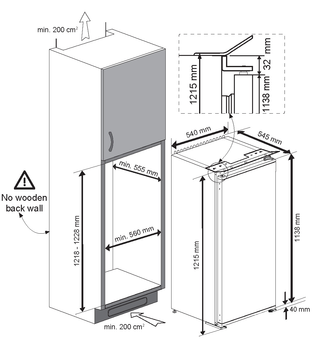 Beko BLSA310M4SN fridge Built-in – image 2