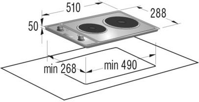 Gorenje EM300E hob Stainless steel Built-in Sealed plate 2 zone(s) – image 2