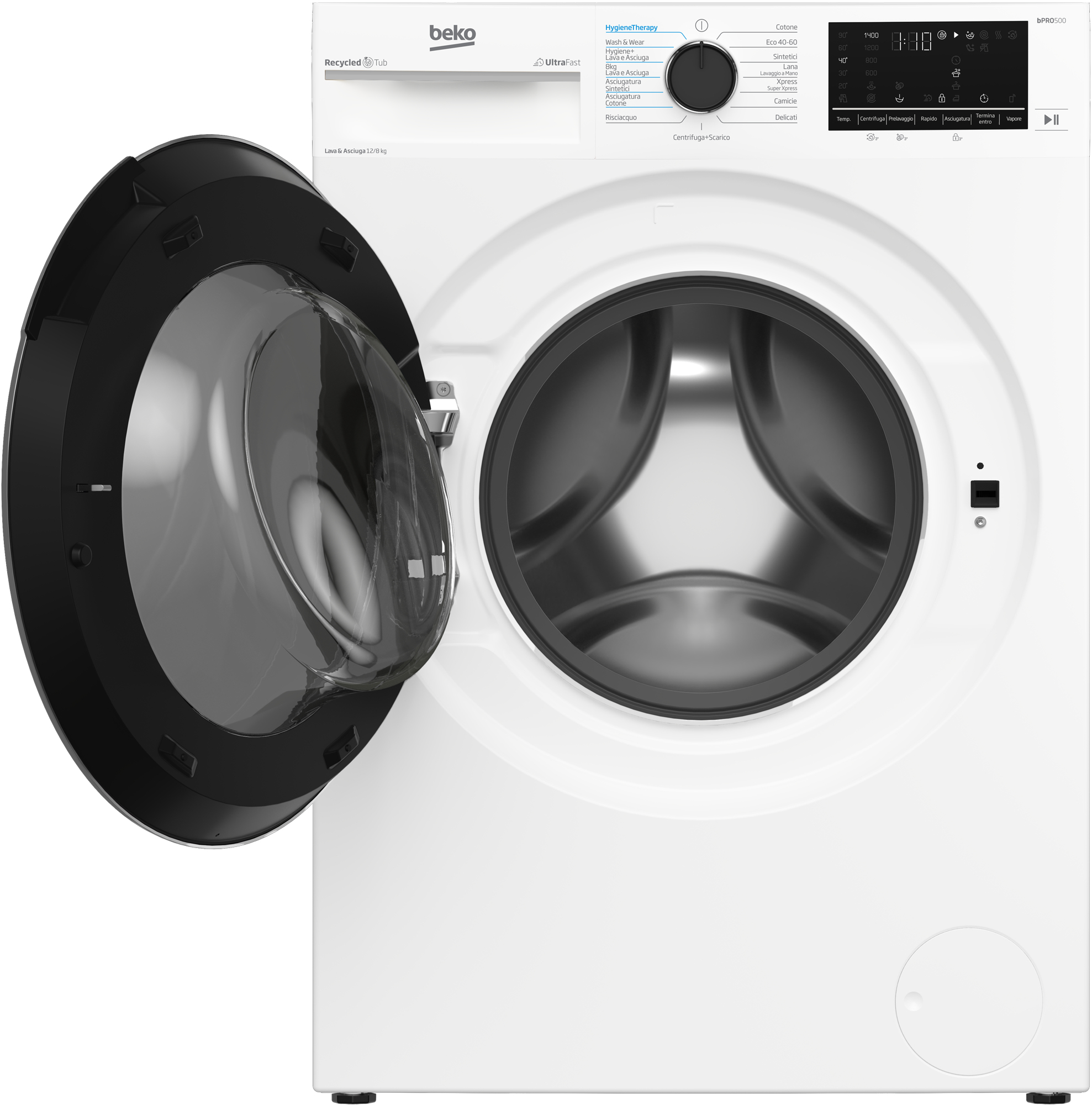 Beko BDT512844S washer dryer Freestanding Front-load White – image 3