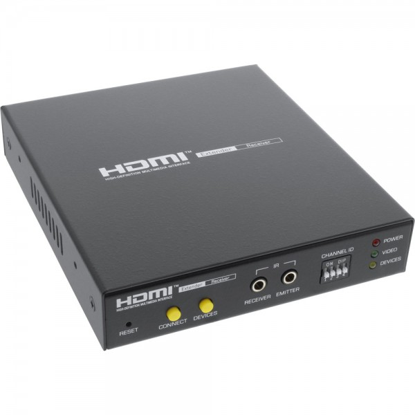 InLine 57828I AV extender AV receiver Black