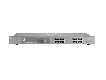 LevelOne 16-Port Fast Ethernet PoE-Plus Switch, 480W – image 2