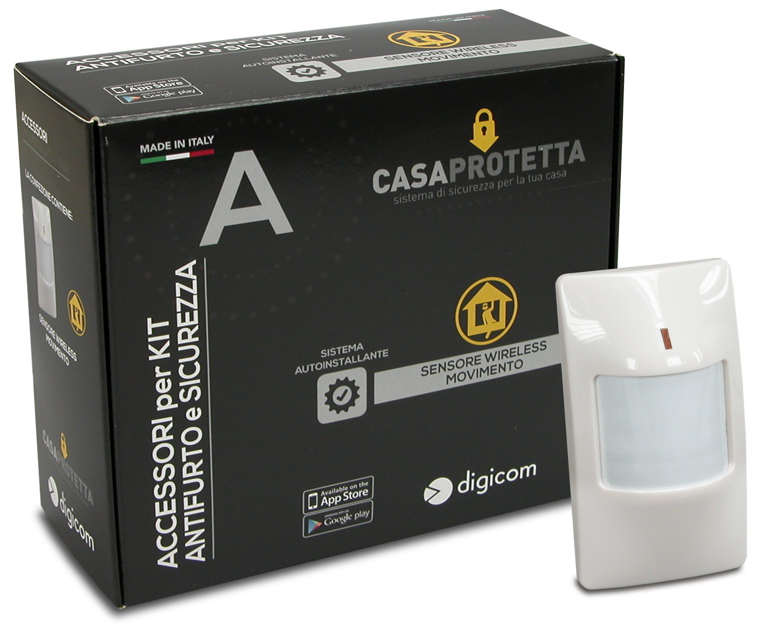 Digicom 8D5811DA motion detector Infrared sensor Wireless Wall White – image 2