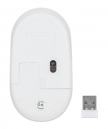Manhattan Performance III Wireless Mouse, White, 1000dpi – image 6