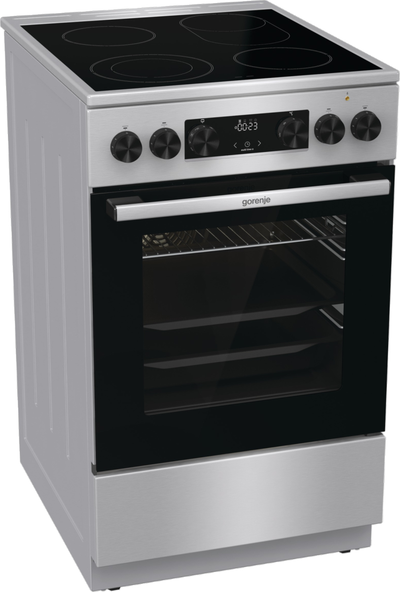Gorenje GECS5C70XA cooker Freestanding cooker Electric Ceramic hob Stainless steel – image 2