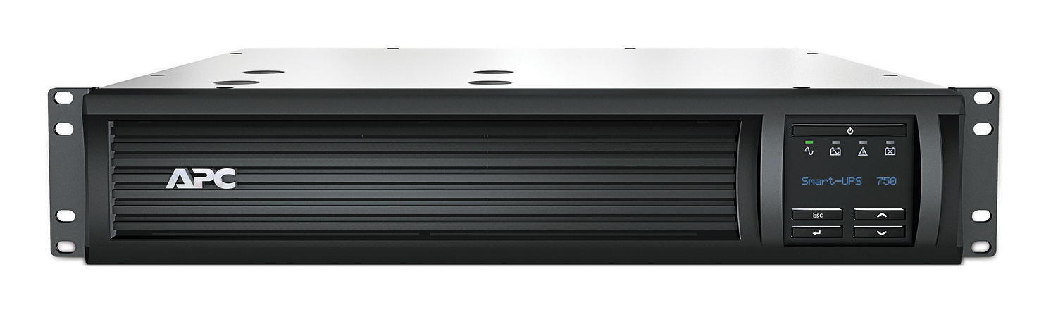Resim APC SMT750RM2UCNC Çizgi-Etkileşimli UPS, 0.75 kVA, 0.4 kW, 6x NEMA 5-15R Priz, 2U Rackmount