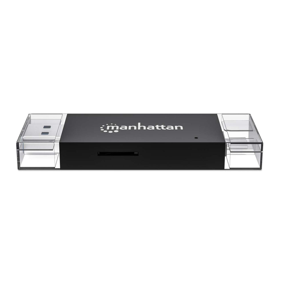Manhattan USB-A / USB-C combo Multi-Card Reader/Writer, 5 Gbps (USB 3.2 Gen1 aka USB 3.0), Male to microSD and SD/MMC Slots, Mini Format, SuperSpeed USB, Window – image 9